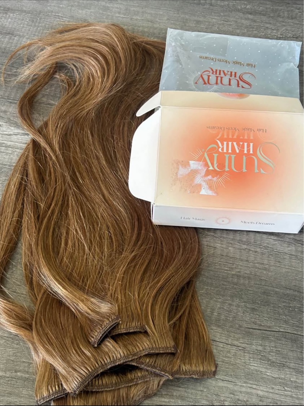 Human Clip-In Extensions - Light Brown
